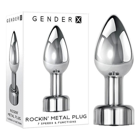 Gender X ROCKIN' METAL PLUG USB Rechargeable Butt Plug - Butt Plugs