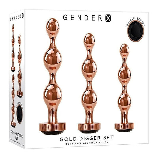 Gender X DIGGER SET Butt Plugs Set of 3 Sizes - Butt Plugs