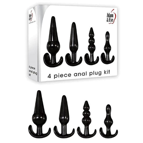 Premium 4-Piece Anal Pleasure Set by Adam & Eve - Butt Plugs