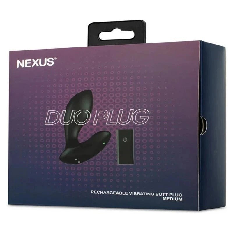 Nexus Sex Toys Duo Plug Rechargeable Anal Vibrator for Blissful Pleasure - - Prostate Toys