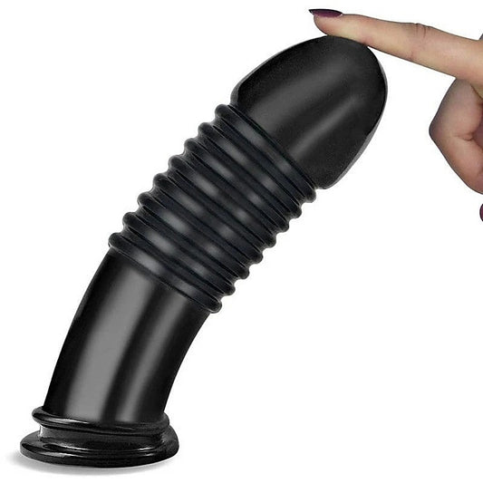 King Sized 8 Inch Anal Bumper Mega Anal Plug by Lovetoy - Butt Plugs