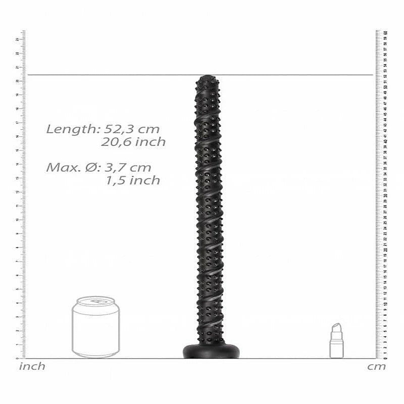 Premium Ass Textured Snake Dildo by Shots Toys - Anal Dildos