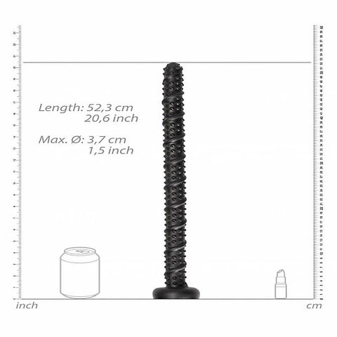 Premium Ass Textured Snake Dildo by Shots Toys - Anal Dildos