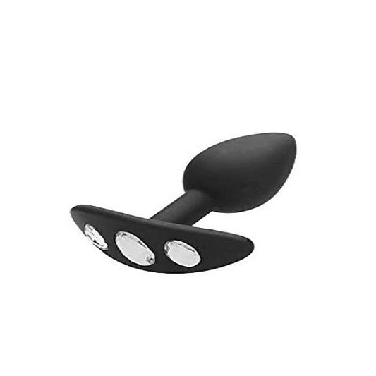 Regular Diamond 7.7 cm Gem Base Butt Plug by Shots Toys - Butt Plugs