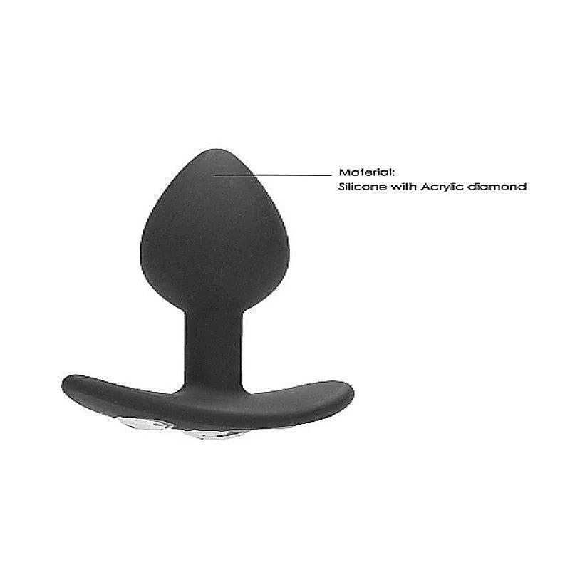 Regular Diamond 7.7 cm Gem Base Butt Plug by Shots Toys - Butt Plugs