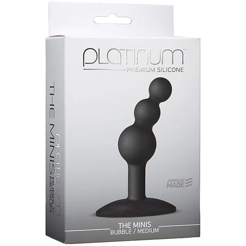 The Minis Black Bubble Butt Plug by Doc Johnson - Butt Plugs