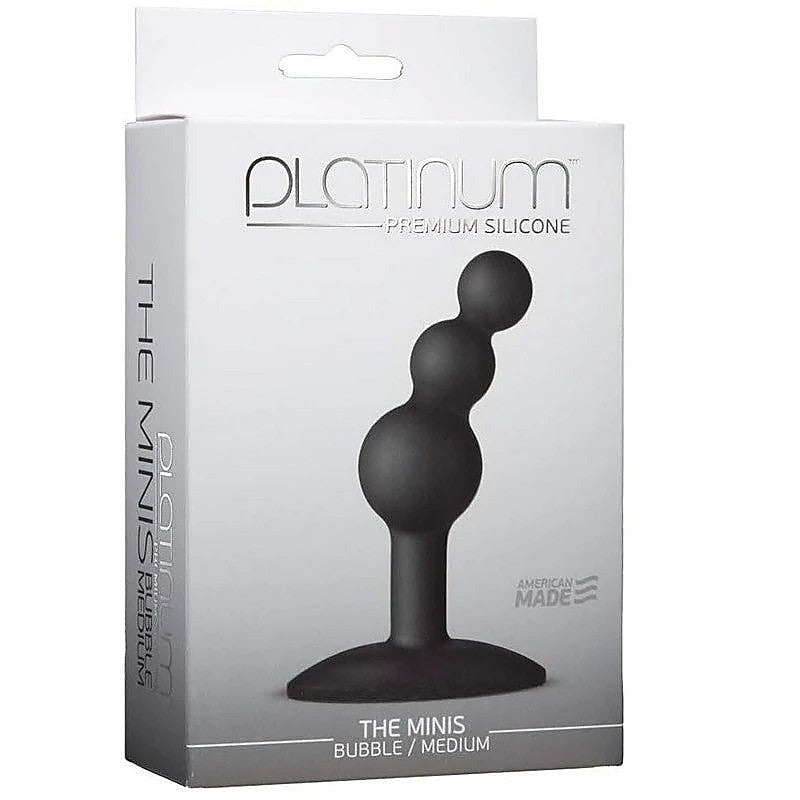 The Minis Black Bubble Butt Plug by Doc Johnson - Butt Plugs