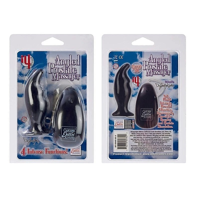 Angled Vibrating Prostate Massager by California Exotics - Prostate Toys