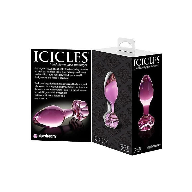 Icicles No 48 Glass Butt Plug by Pipedream Products - Prostate Toys