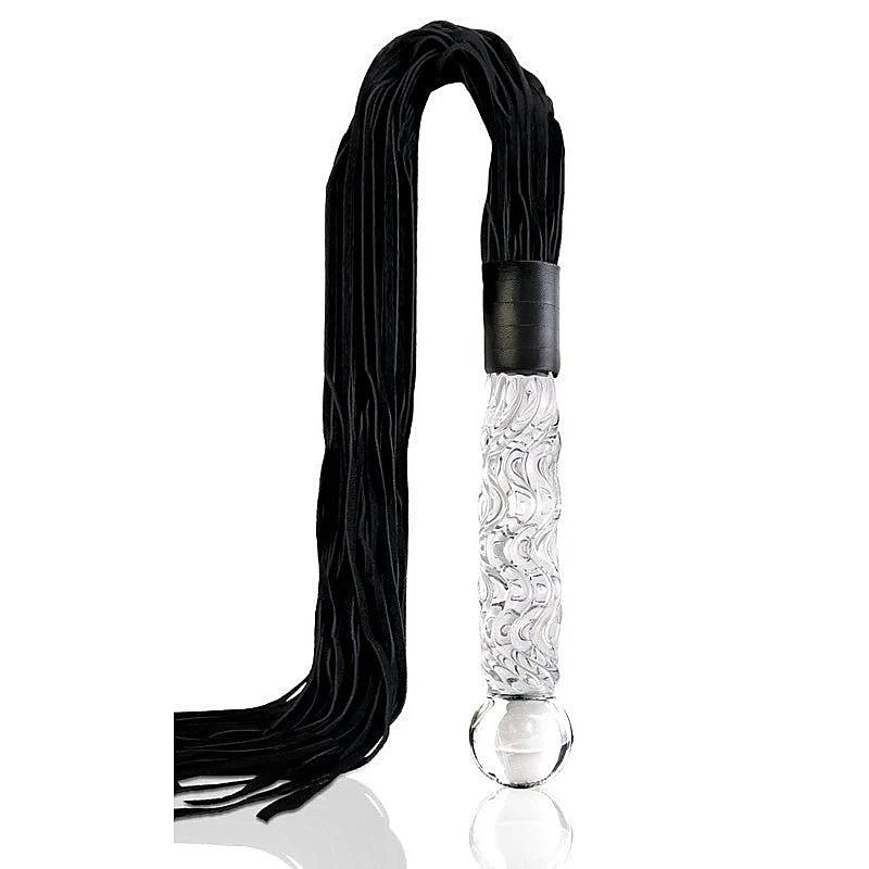 Icicles No 38 Hand Blown Glass Whip by Pipedream - Anal Dildos
