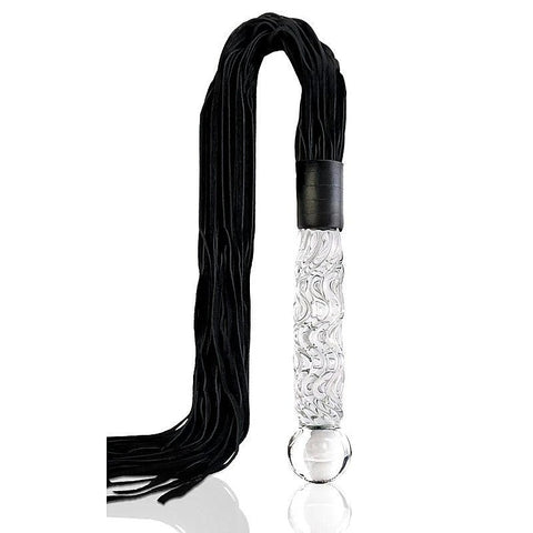 Icicles No 38 Hand Blown Glass Whip by Pipedream - Anal Dildos