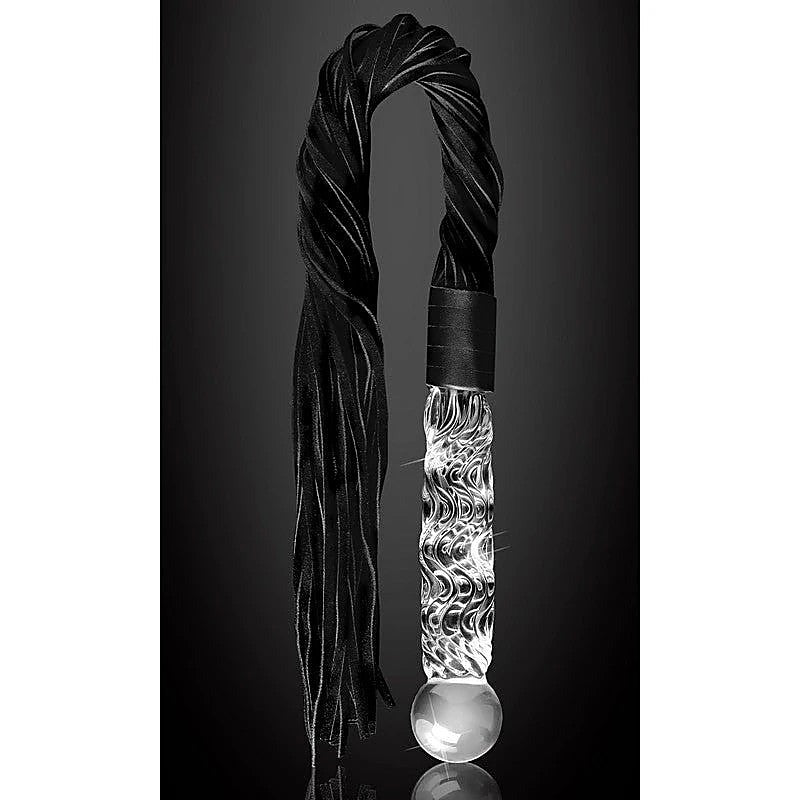 Icicles No 38 Hand Blown Glass Whip by Pipedream - Anal Dildos