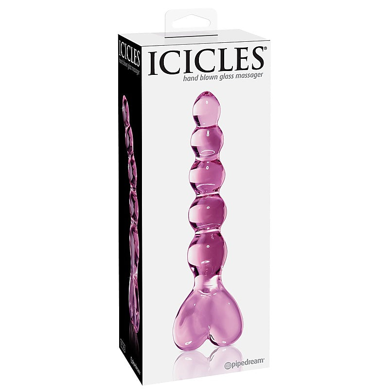 Icicles No. 43 Luxury Glass Anal Beads by Pipedream Products - Glass Sex Toys