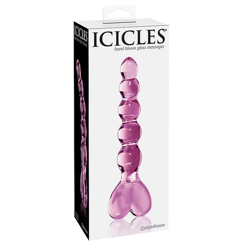 Icicles No. 43 Luxury Glass Anal Beads by Pipedream Products - Glass Sex Toys