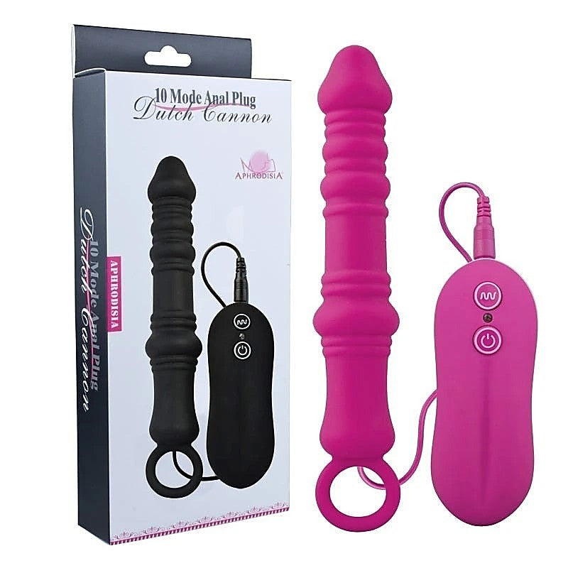 Dutch Cannon Vibrating Anal Plug by Aphrodisia - Butt Plugs