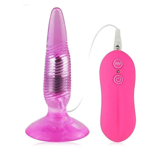 Twister Vibrating Butt Plug Pink by Aphrodisia - Butt Plugs