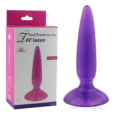 Twister Vibrating Butt Plug Purple by Aphrodisia - Butt Plugs