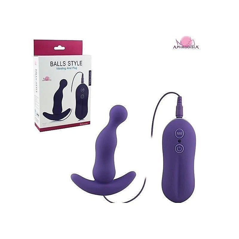 Curved Vibrating Anal Plug by Aphrodisia - Prostate Toys