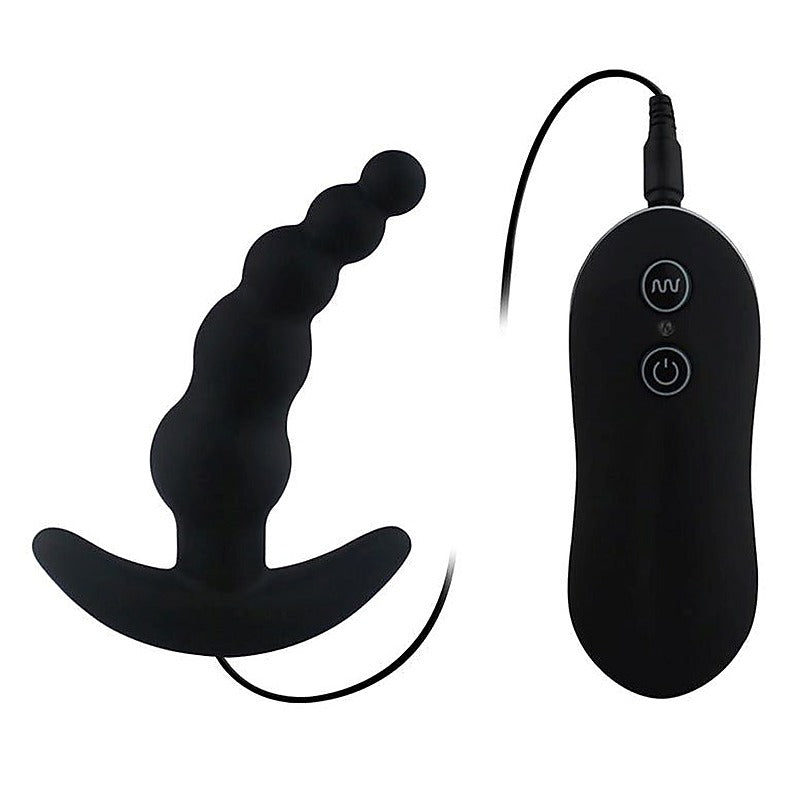 Vibrating Anal Plug Beads by Aphrodisia - G-Spot Vibrators