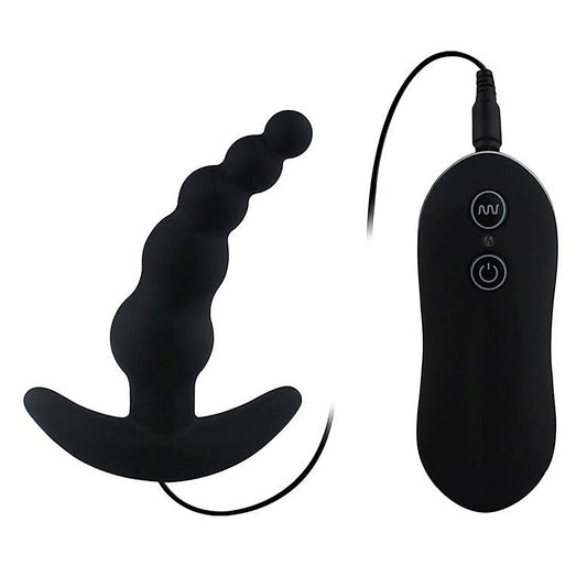 Vibrating Anal Plug Beads 4.5 inches by Aphrodisia - G-Spot Vibrators