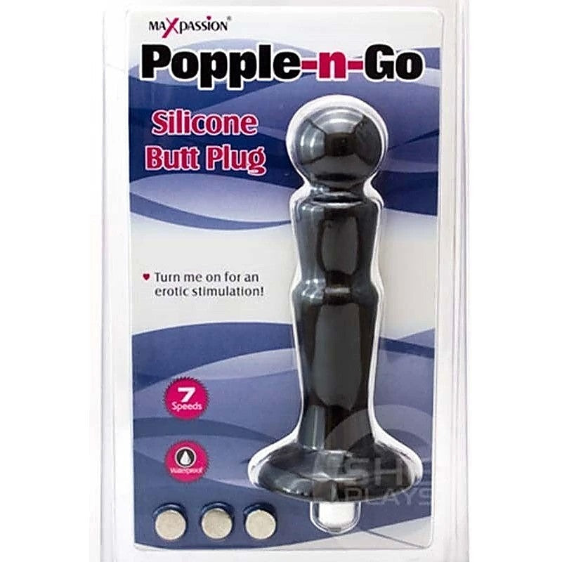 Popple-n-Go Silicone Butt Plug by Maxpassion - Butt Plugs