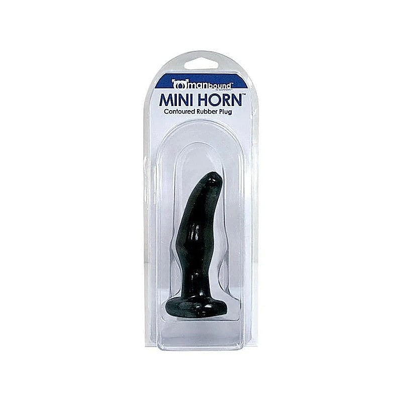 Mini Horn Contoured Rubber Plug by Sportsheets - Prostate Toys