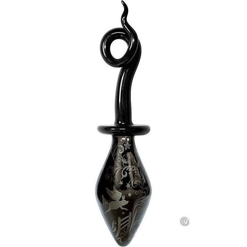 Premium Glass Pony Tail Plug by Icon Brands - Butt Plugs