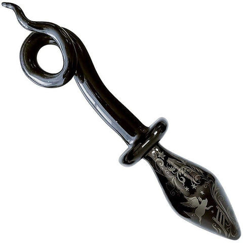 Premium Glass Pony Tail Plug by Icon Brands - Butt Plugs