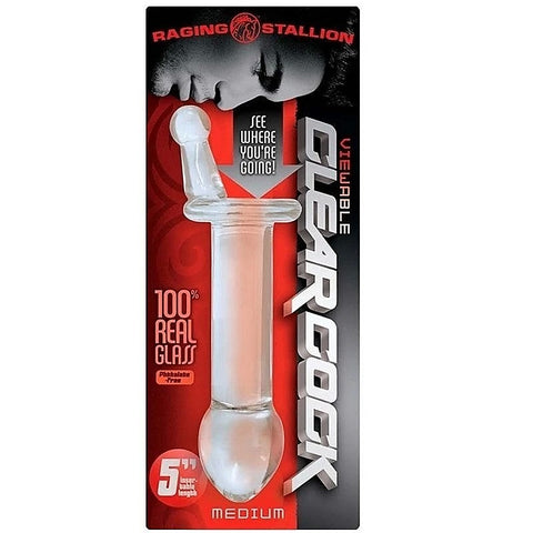 Raging Stallion Clear Cock Viewables Large by Icon Brands - Anal Dildos