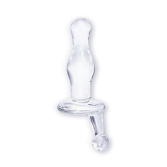 ButtMan's Viewable Glass Butt Plug Curves by Icon Brands - Glass Sex Toys