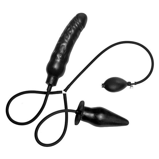 The Deuce Inflatable Dual Penetration Dildo by XR Brands - Inflatable Dildos and Vibrators
