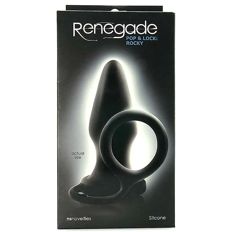 Renegade Pop and Lock Rocky Anal Plug with Ring - Butt Plugs