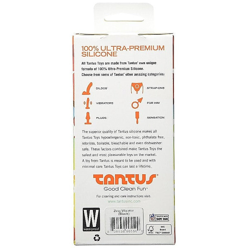 Zing Massager Black by Tantus - Butt Plugs