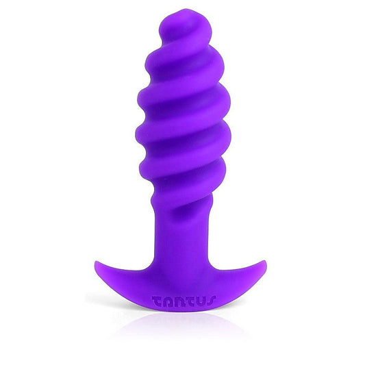 Twist Purple Silicone Butt Plug by Tantus - Butt Plugs