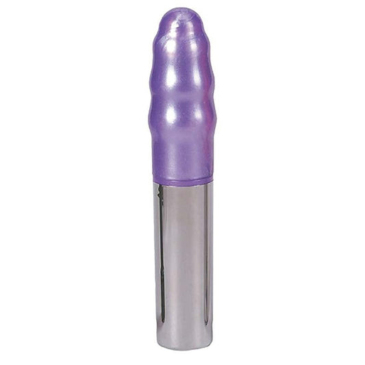 Purple Waterproof Ultra 7 Pearl Ribbed Massager - Waterproof Vibrators