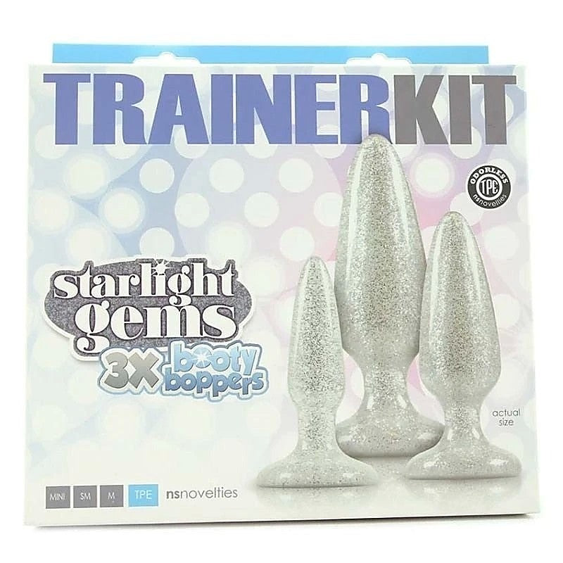 Starlight Gems Booty Boppers Mini Clear by NS Novelties - Butt Plugs