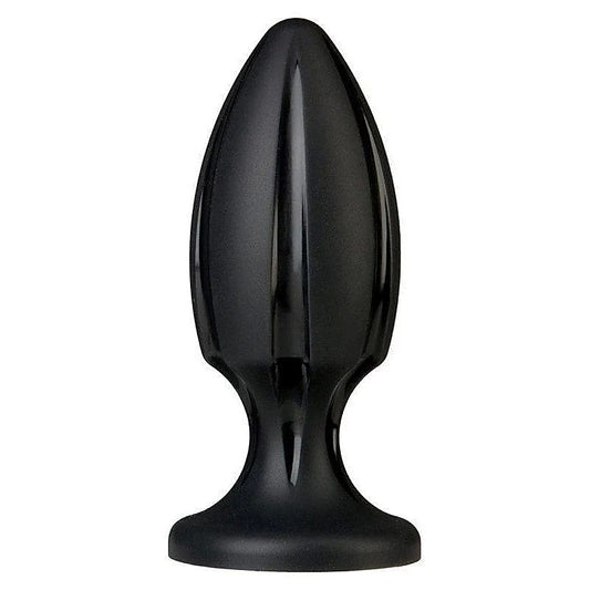 Platinum Premium Silicone The Rocket Black by Doc Johnson - Butt Plugs