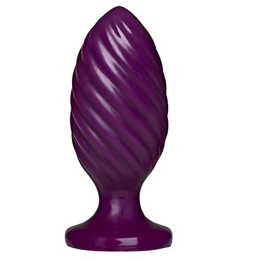 Platinum Premium Silicone The Swirl Purple by Doc Johnson - Butt Plugs