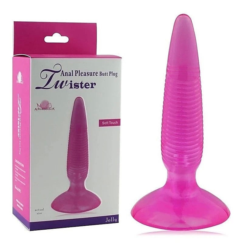 Aphrodisia Twister Anal Pleasure Butt Plug with Spiral Design - Prostate Toys