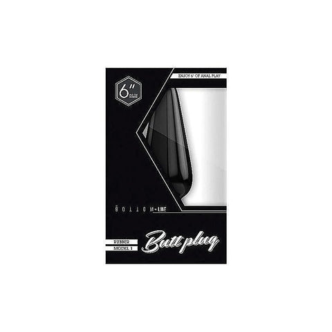 Bottom Line Rubber Butt Plug Model 1 by Shots Toys - Butt Plugs