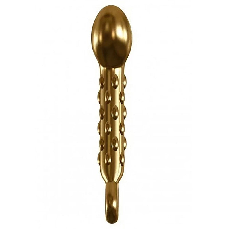 Pipedream Products Icicles Gold Edition G07 Glass P Spot Vibrator - Glass Sex Toys