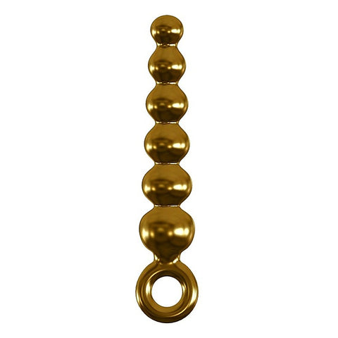 Icicles Gold Edition G06 Glass Anal Beads by Pipedream - Glass Sex Toys