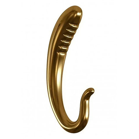 Pipedream Icicles Gold Edition G03 Glass Prostate Vibrator Hand Blown Design - Glass Sex Toys