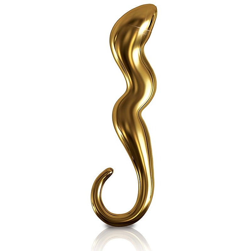 Pipedream Products Icicles Gold Edition G01 Glass Prostate Massager - Glass Sex Toys