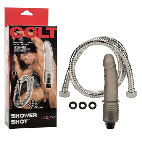 Shower Shot Dildo Shape Anal Douche by California Exotics - Enemas and Douches