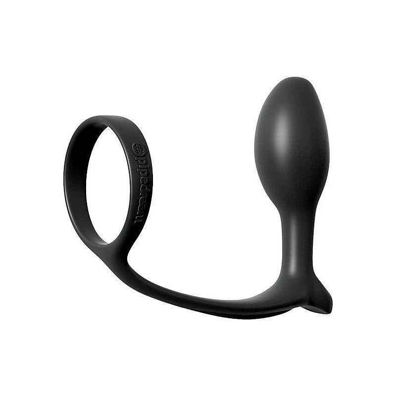 Anal Fantasy Ass Gasm Cock Ring with Beginner Anal Plug - Ball and Cock Toys