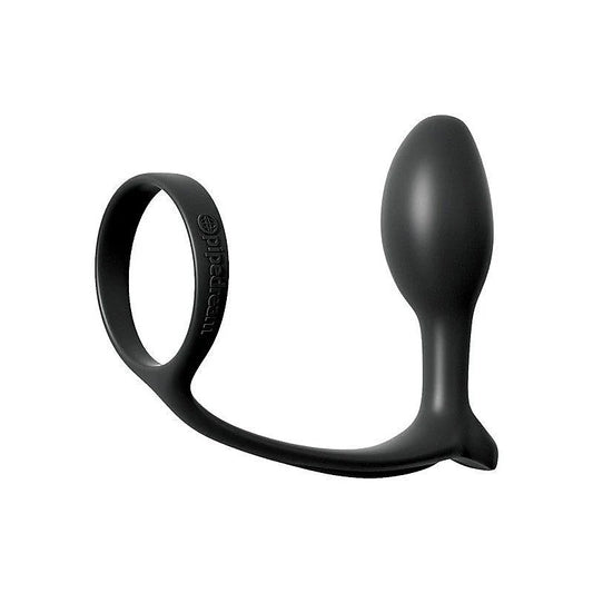 Anal Fantasy Ass Gasm Cock Ring with Beginner Anal Plug - Ball and Cock Toys