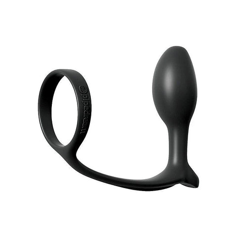 Anal Fantasy Ass Gasm Cock Ring with Beginner Anal Plug - Ball and Cock Toys