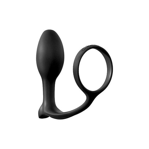 Anal Fantasy Ass Gasm Cock Ring with Beginner Anal Plug - Ball and Cock Toys