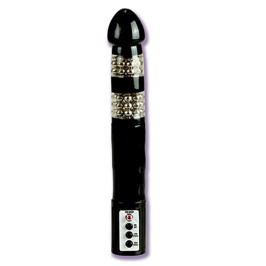 Rotating Beaded Backdoor Pleasure Probe - Jelly Vibrators